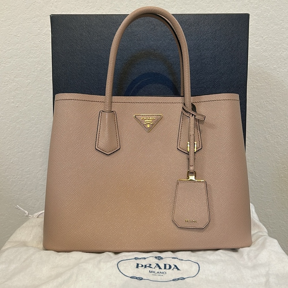 Small Prada Saffiano Double Bag - Picture 3 of 16
